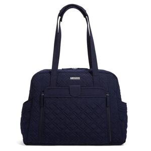 Vera Bradley Stroll Around Baby Diaper Tote Bag Black Quilted Travel